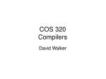 COS 320 Compilers - slide 1