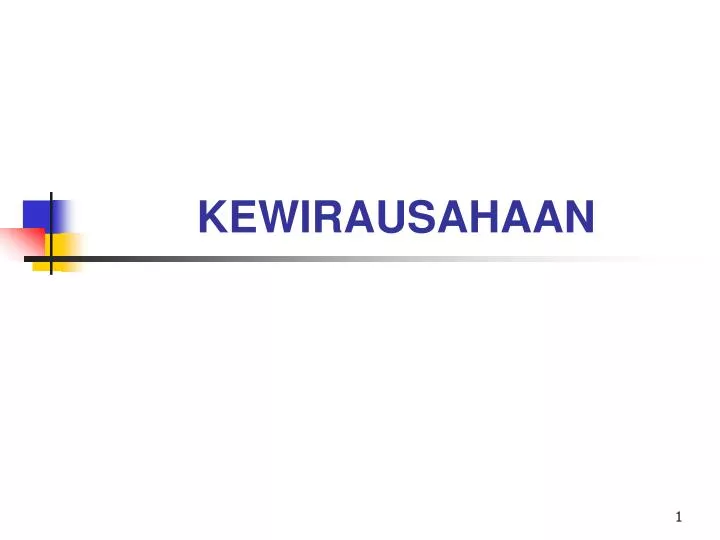 PPT - KEWIRAUSAHAAN PowerPoint Presentation, Free Download - ID:221519