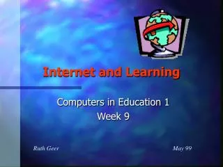 Internet and Learning