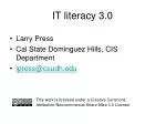 IT literacy 3.0