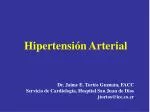 Hipertensión Arterial - slide 1