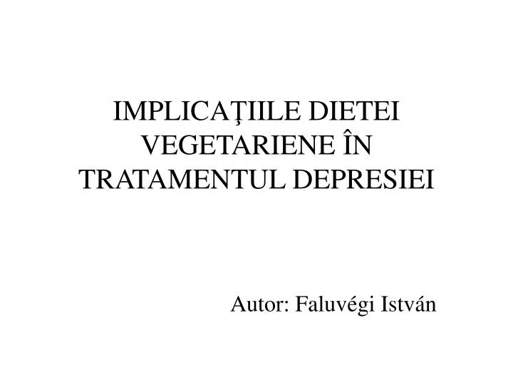 implica ii le dietei vegetariene n tratamentul depresiei