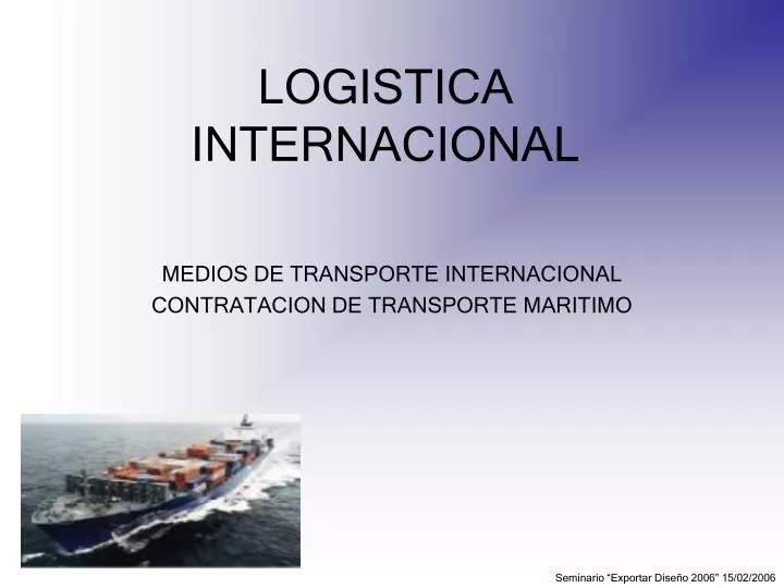 logistica internacional
