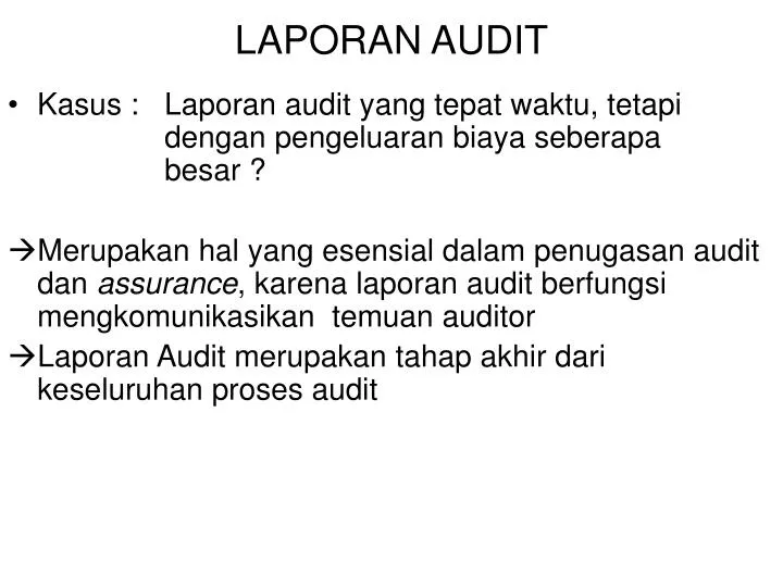 laporan audit