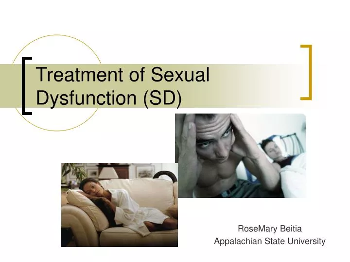 treatment of sexual dysfunction sd