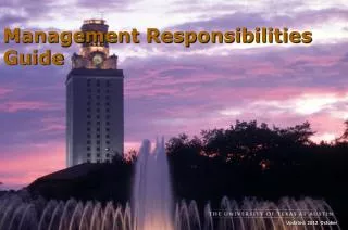 Management Responsibilities Guide
