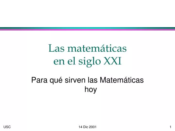 las matem ticas en el siglo xxi