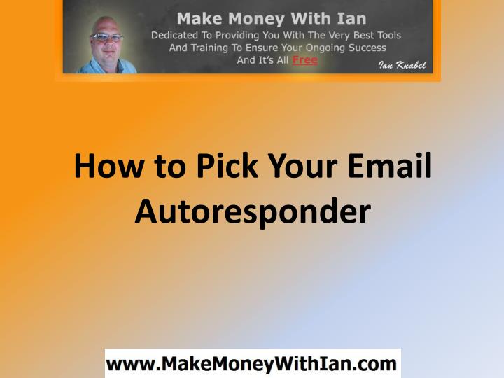 how to pick your email autoresponder
