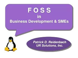 F O S S in Business Development &amp; SMEs