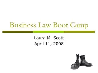 Business Law Boot Camp