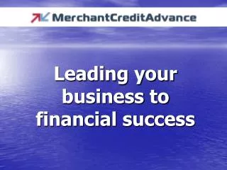Leading your business to financial success