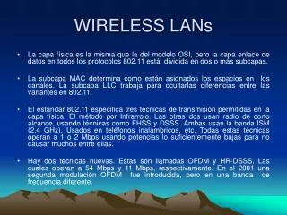 wireless lans