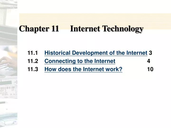 chapter 11 internet technology