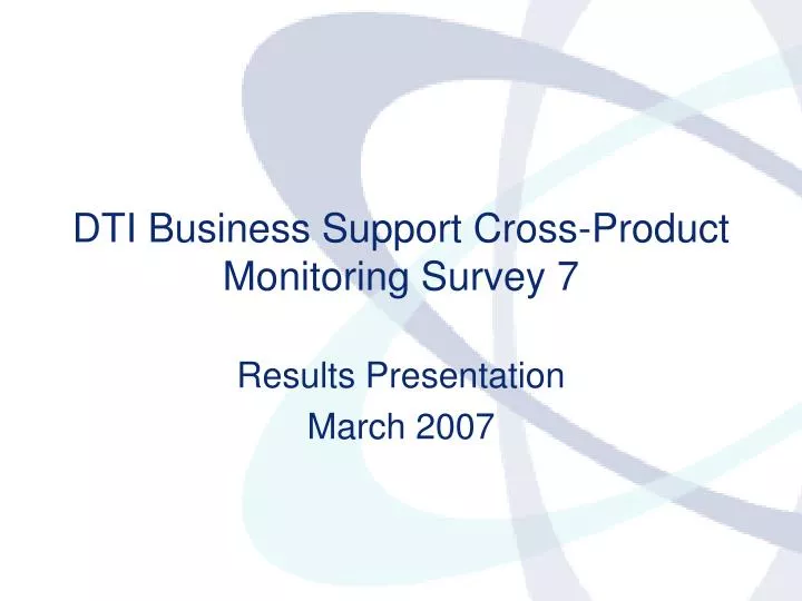 results presentation march 2007