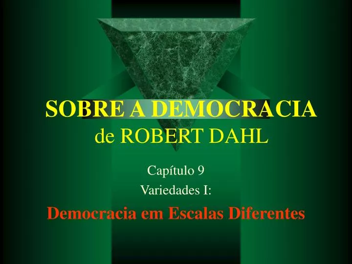 sobre a democracia de robert dahl