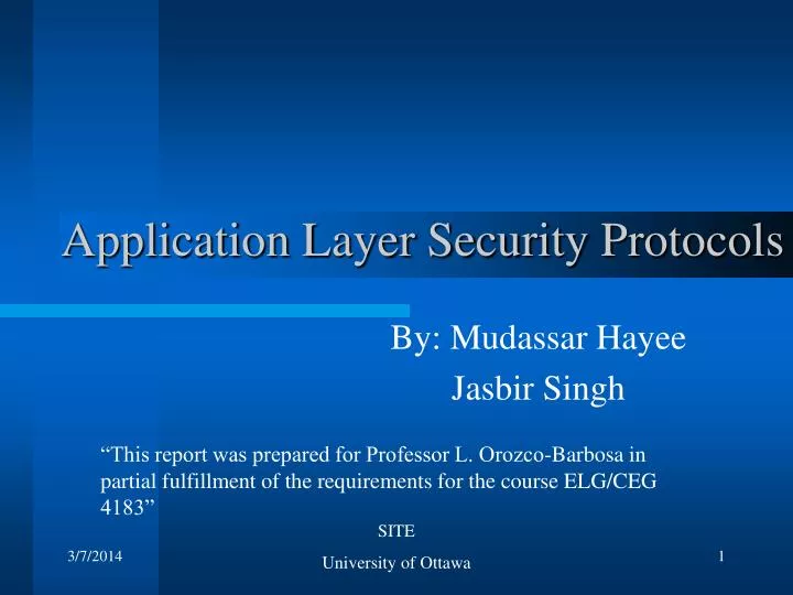 application layer security protocols