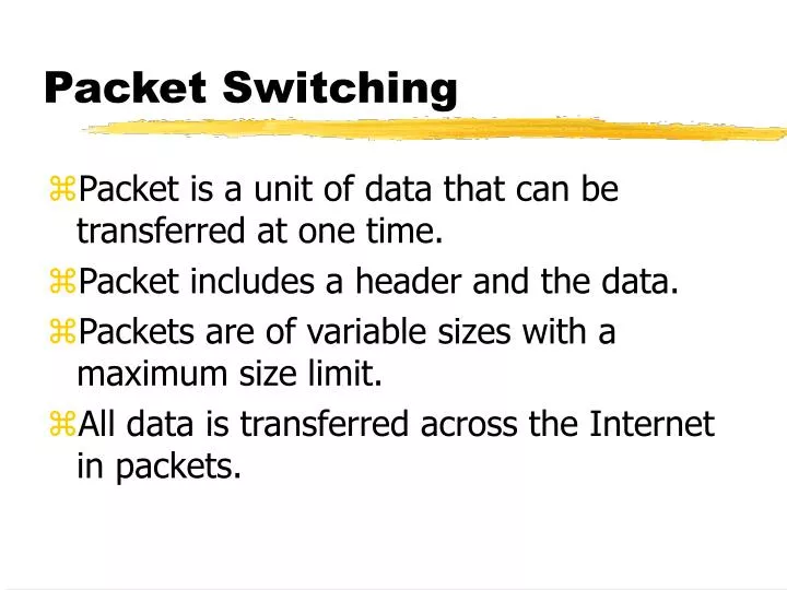 packet switching