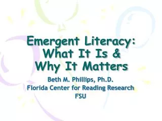 Emergent Literacy: What It Is &amp; Why It Matters