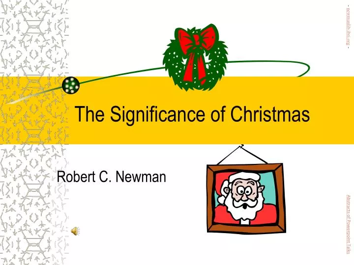 the significance of christmas