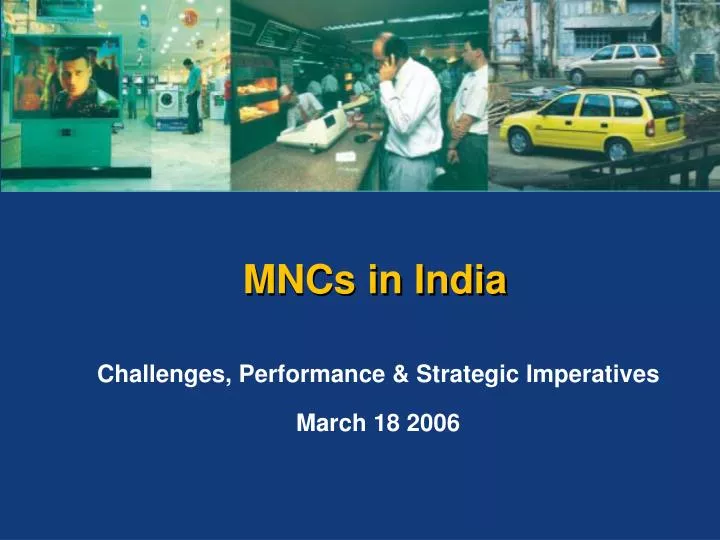 challenges performance strategic imperatives march 18 2006