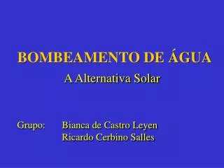 bombeamento de gua