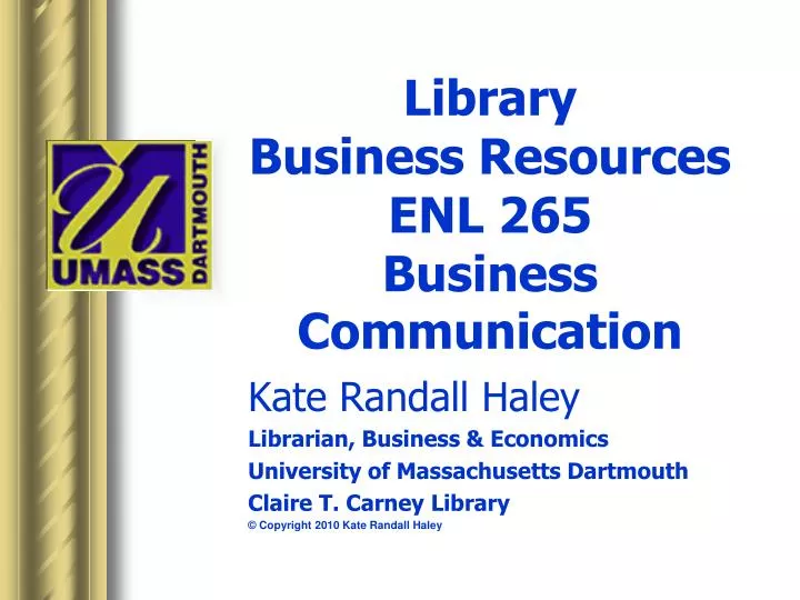 library business resources enl 265 business communication
