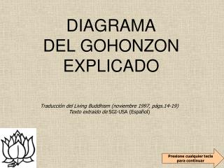 DIAGRAMA DEL GOHONZON EXPLICADO