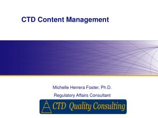CTD Content Management