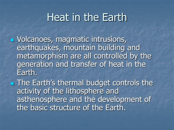 heat in the earth