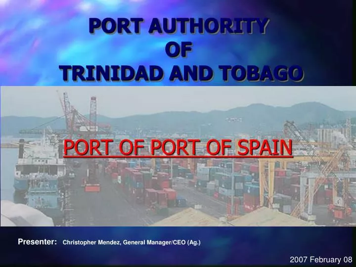 port authority of trinidad and tobago