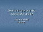 Communication and the Multicultural Society - slide 1