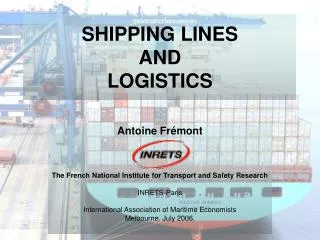SHIPPING LINES AND LOGISTICS