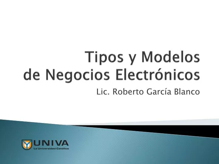 tipos y modelos de negocios electr nicos