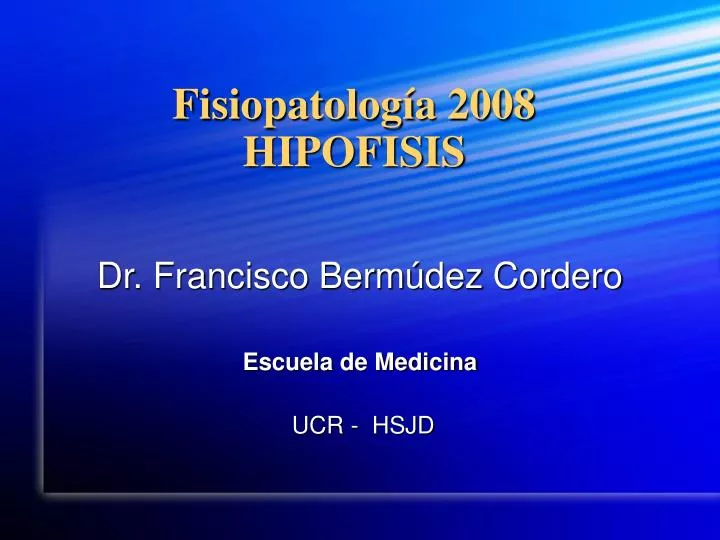 fisiopatolog a 2008 hipofisis