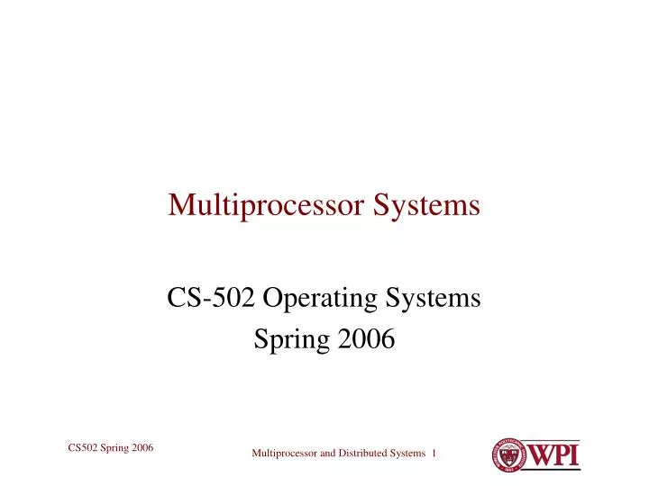 multiprocessor systems