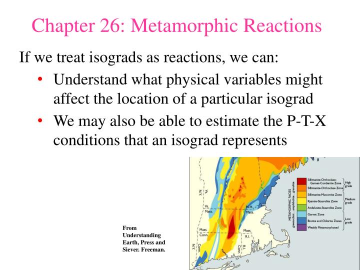 chapter 26 metamorphic reactions