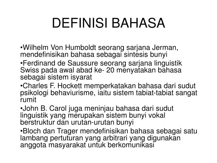 definisi bahasa