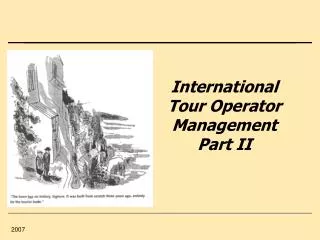 International Tour Operator Management Part II
