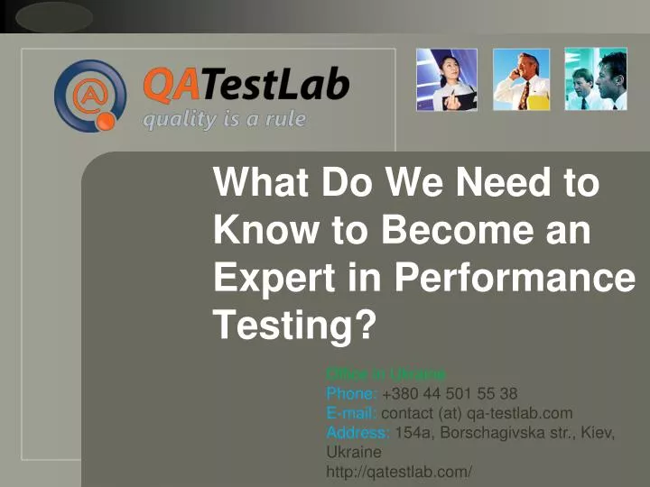 what do we need to know to become an expert in performance testing