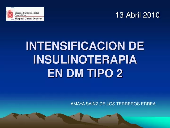 intensificacion de insulinoterapia en dm tipo 2