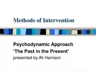 Methods of Intervention