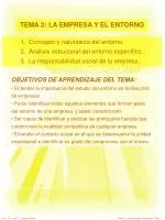 TEMA 2: LA EMPRESA Y EL ENTORNO - slide 1