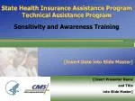 Sensitivity and Awareness Training - slide 1