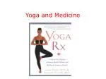 Yoga and Medicine - slide 1