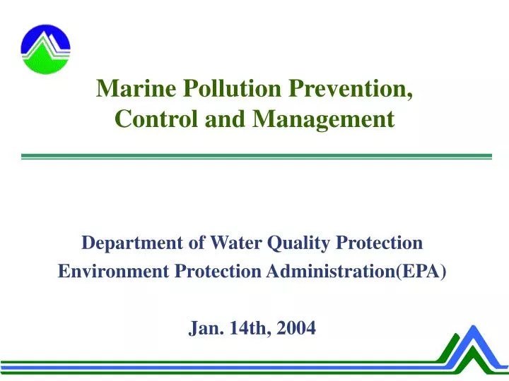marine pollution prevention control and management