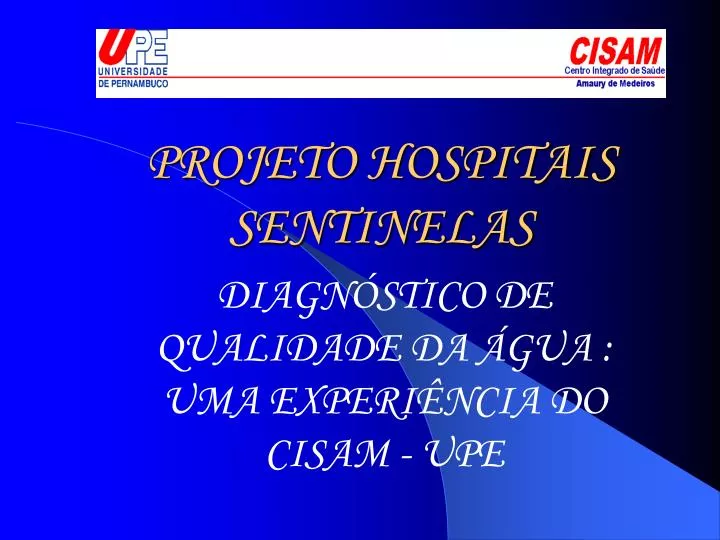 projeto hospitais sentinelas