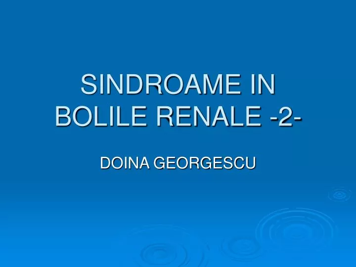 sindroame in bolile renale 2