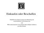 Einkaufen oder Beschaffen - slide 1