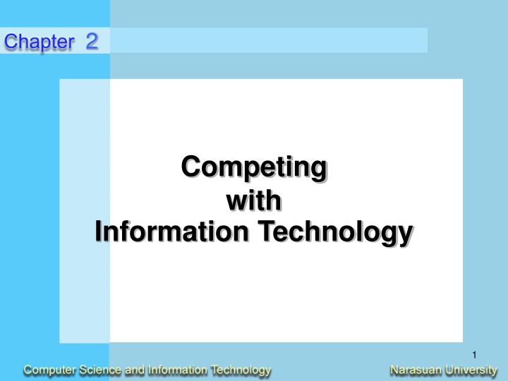 competing with information technology