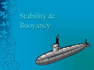 Stability &amp; Buoyancy